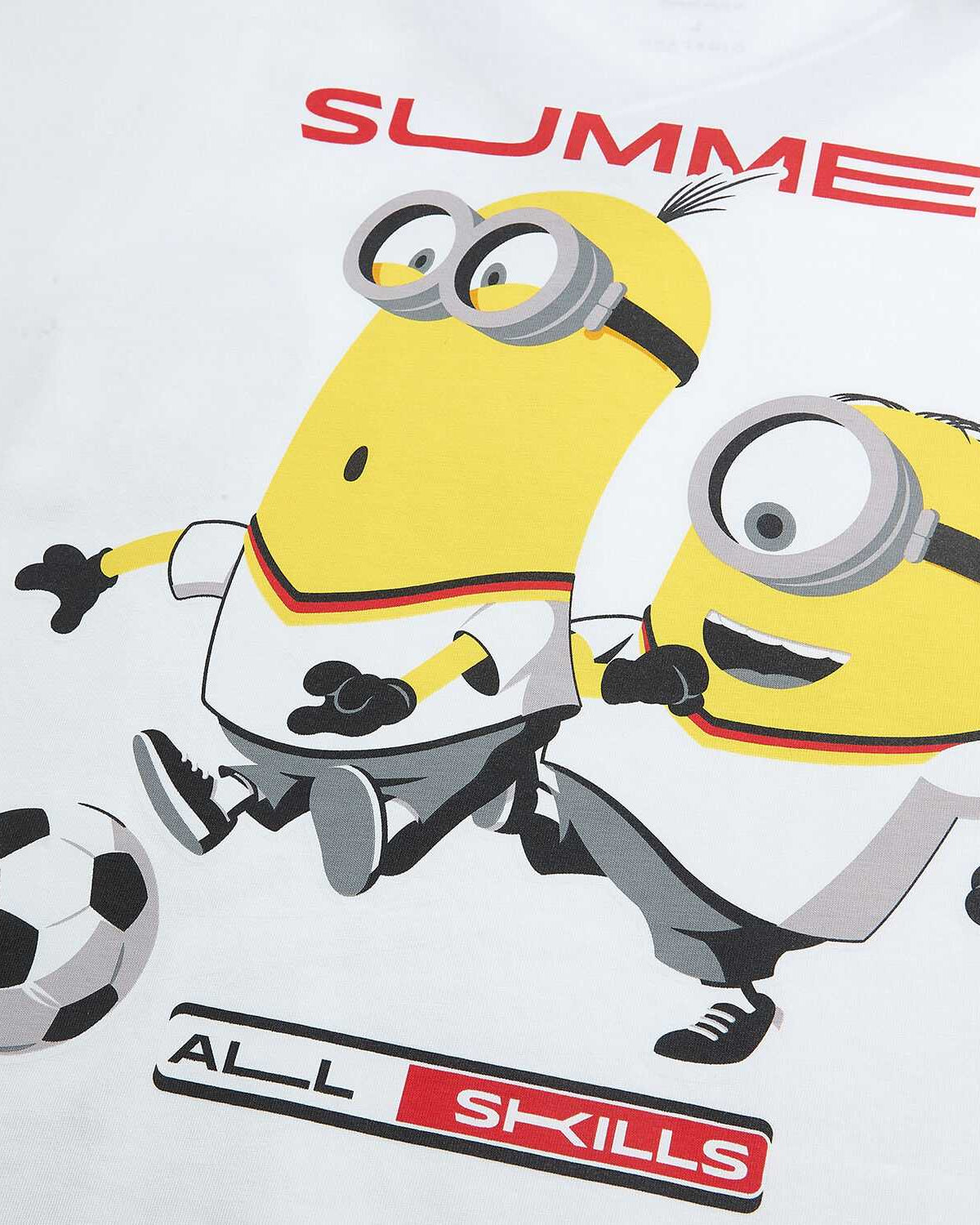 Men's Minions Relaxed V Neck Print Tee - Image 8