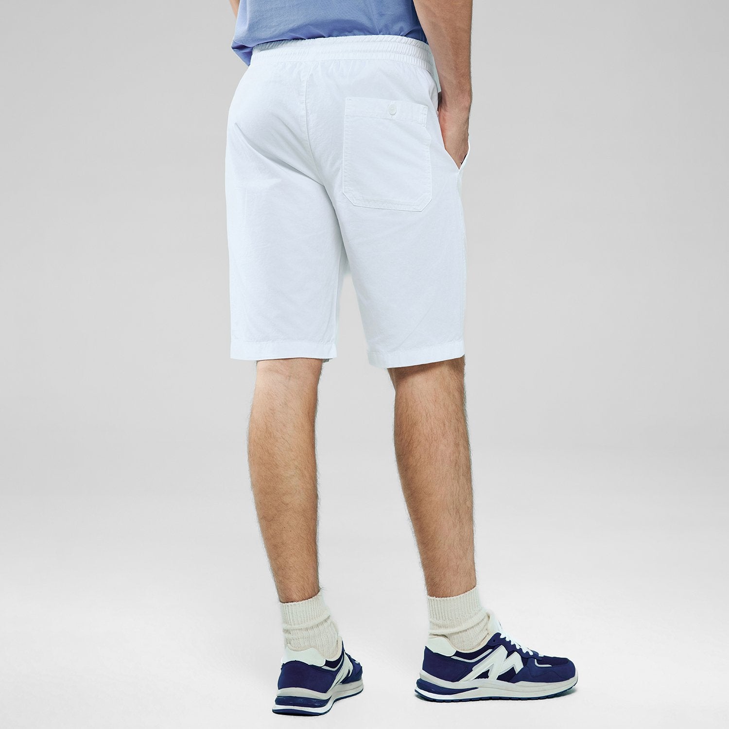 Men's Elastic Waist Slim Bermuda Shorts - Image 5