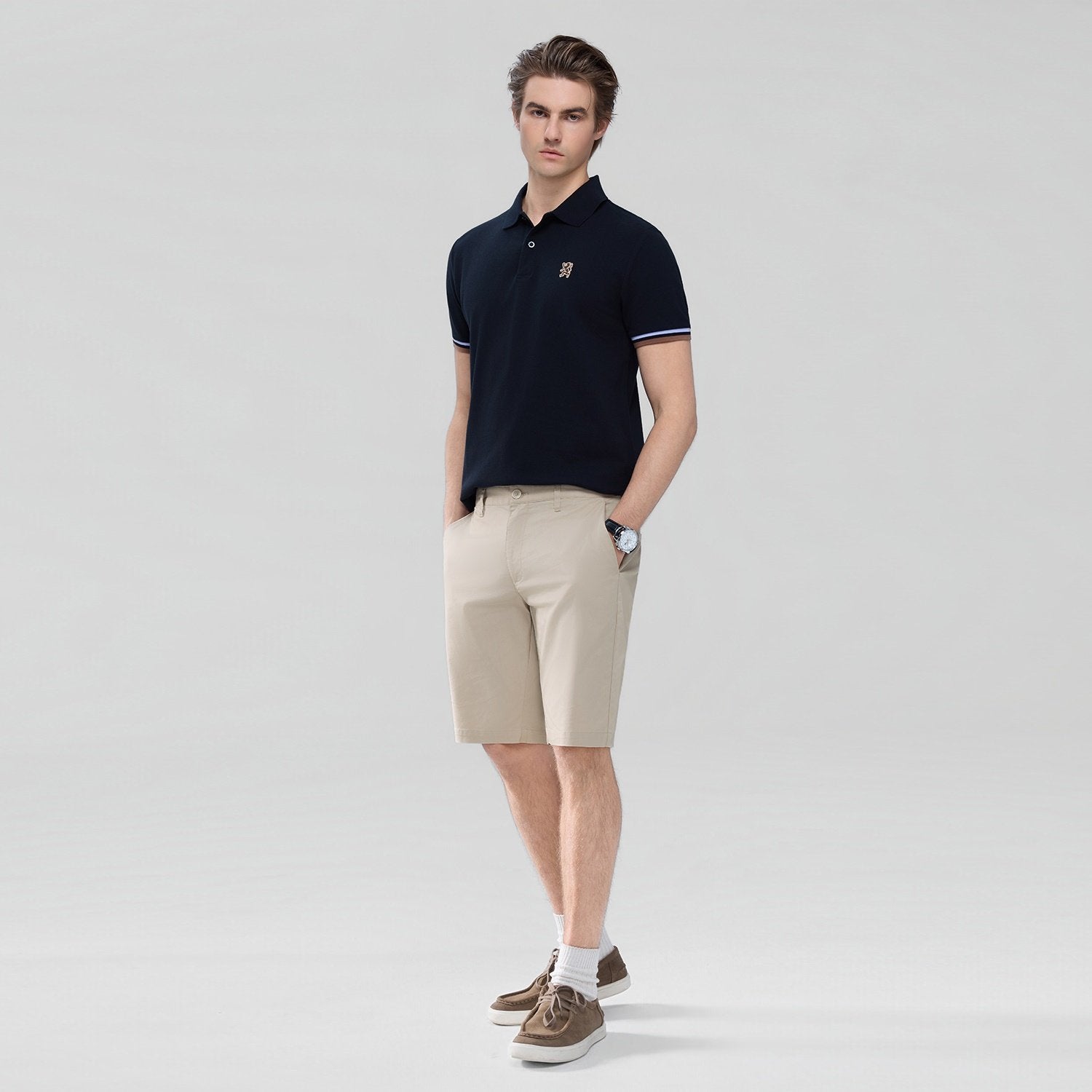 Men's Low Rise Slim Bermuda Shorts - Image 1