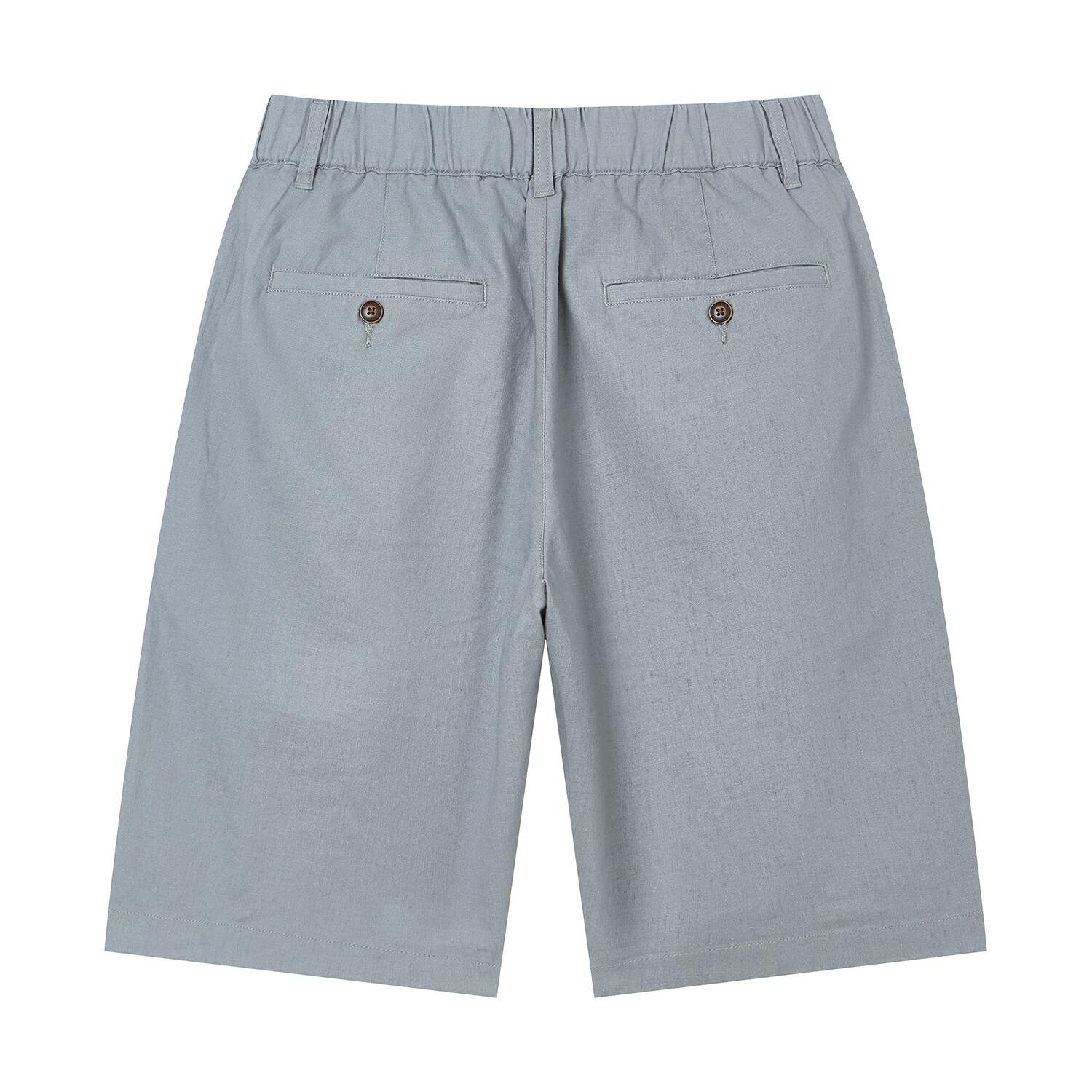 Men's Slim Linen Cotton Bermuda Shorts - Image 7
