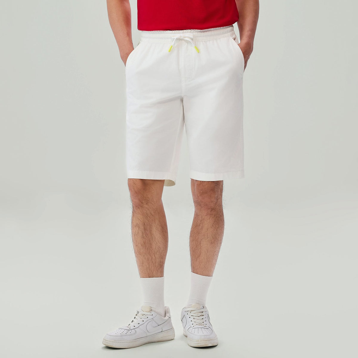 Men's Slim Fit Elastic Waist Bermuda Shorts - Image 2
