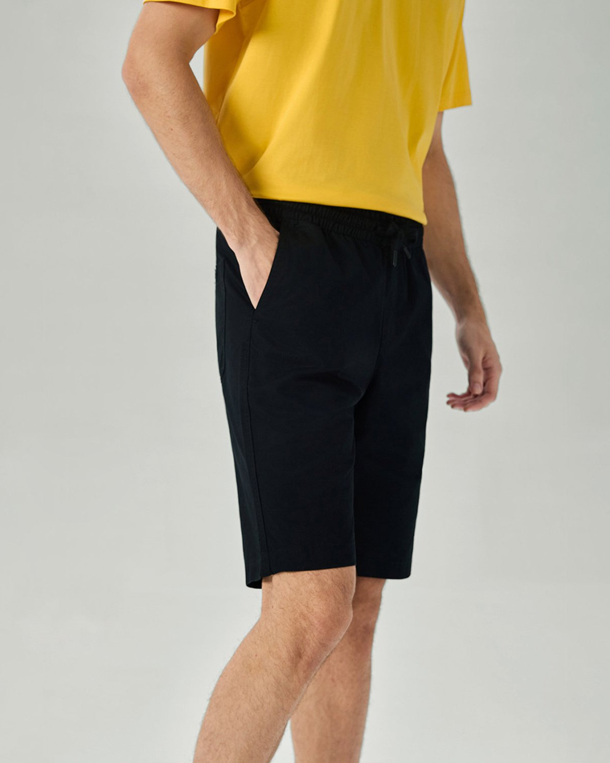 Men's Slim Fit Elastic Waist Bermuda Shorts - Image 2