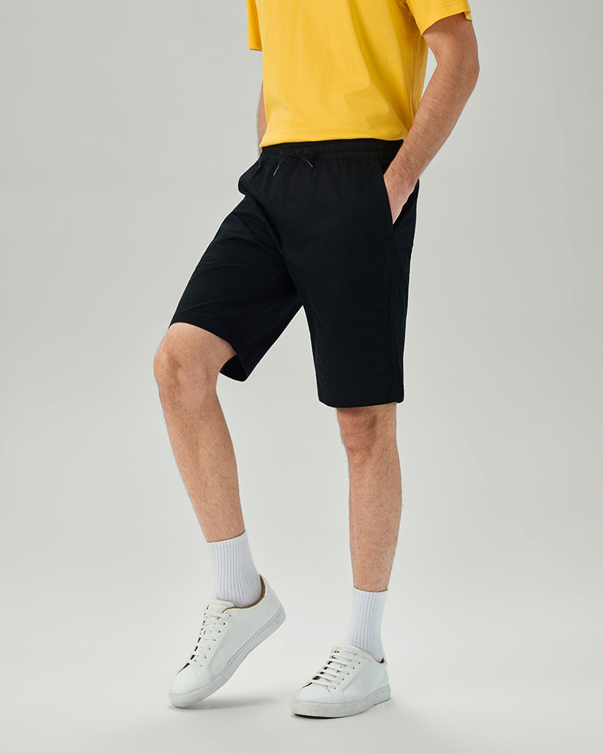 Men's Slim Fit Elastic Waist Bermuda Shorts - Image 3