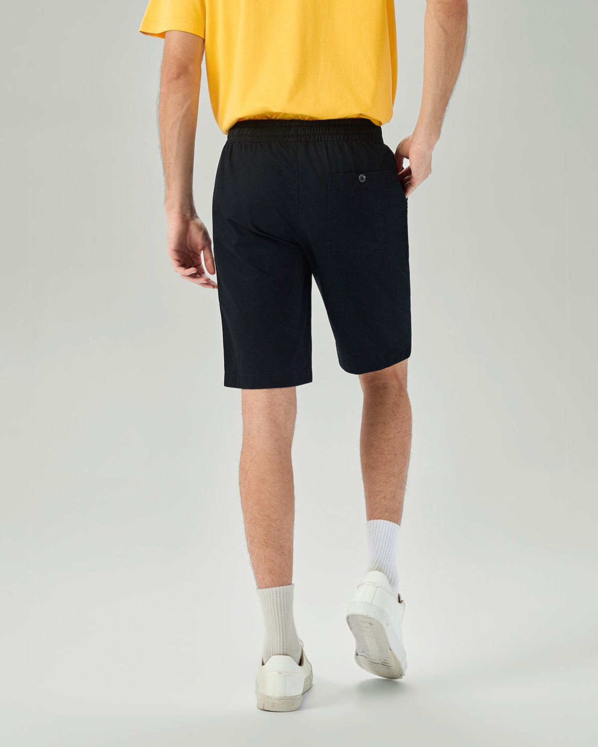 Men's Slim Fit Elastic Waist Bermuda Shorts - Image 4