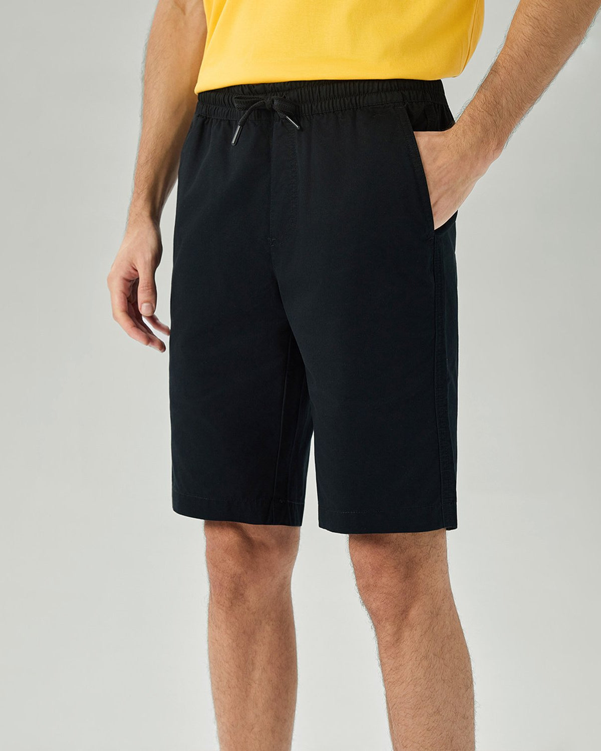 Men's Slim Fit Elastic Waist Bermuda Shorts - Image 5