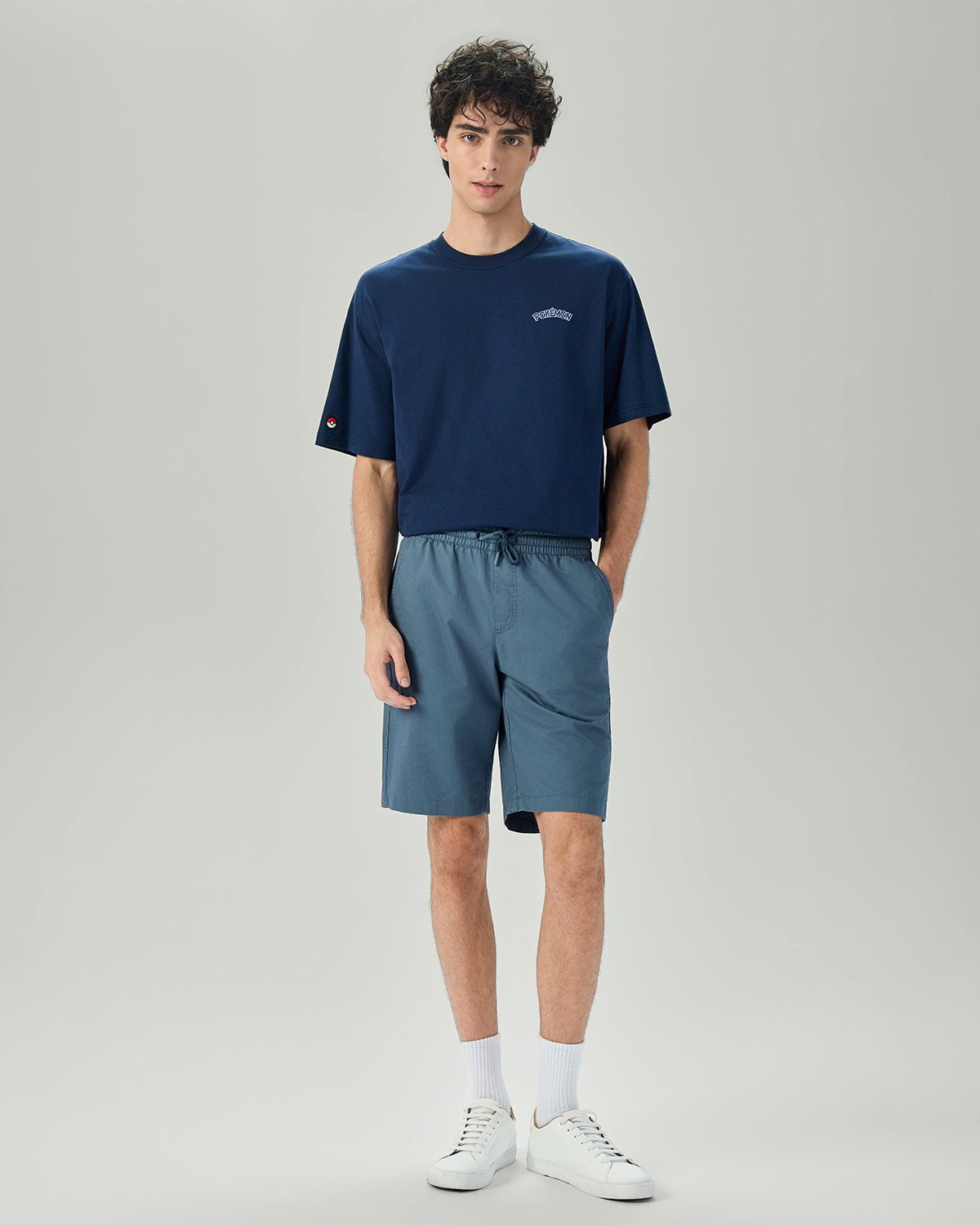 Men's Slim Fit Elastic Waist Bermuda Shorts - Image 1