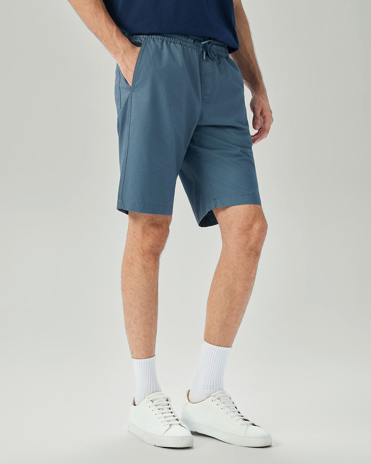 Men's Slim Fit Elastic Waist Bermuda Shorts - Image 2