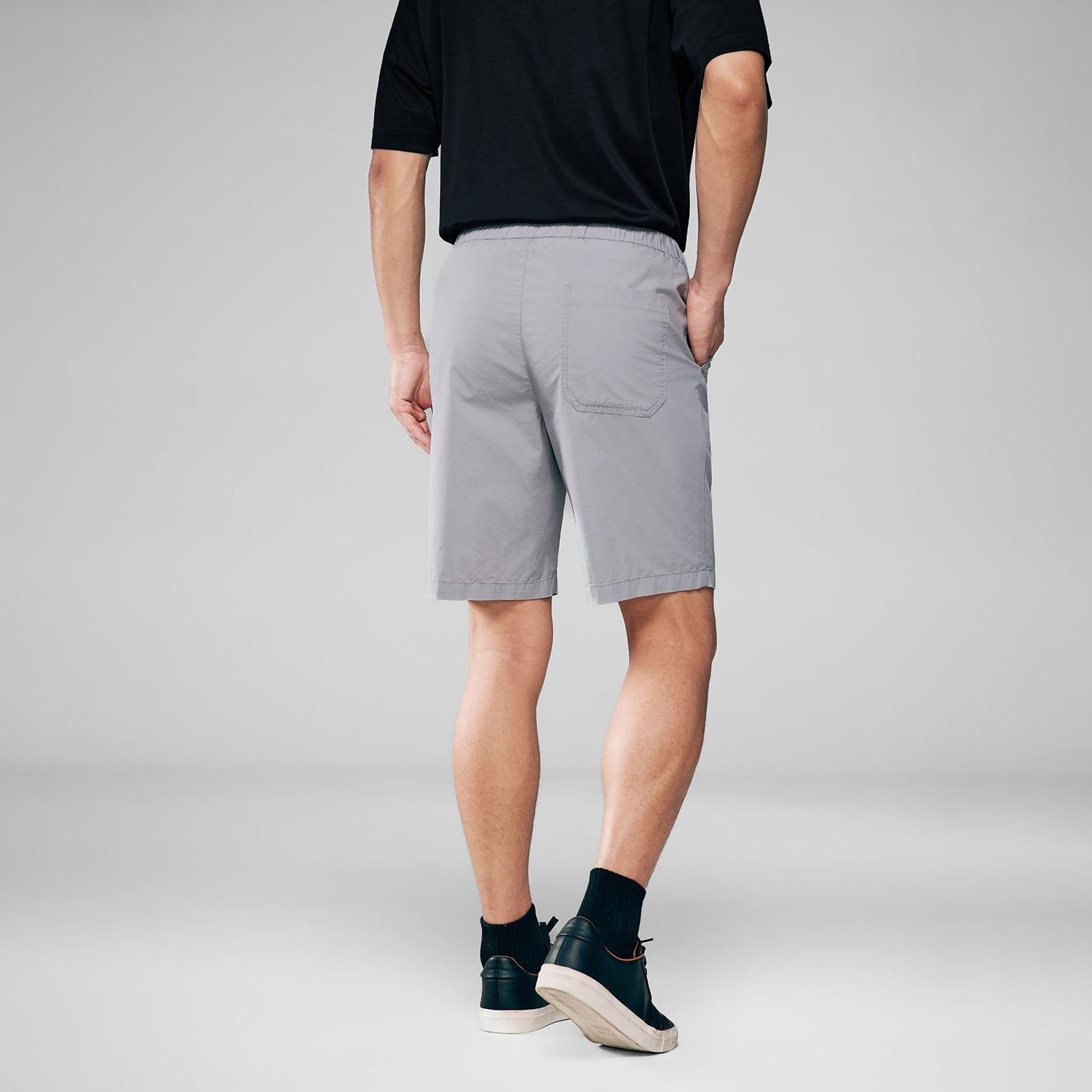 Men's Mid Rise Elastic Waist Shorts - Image 7