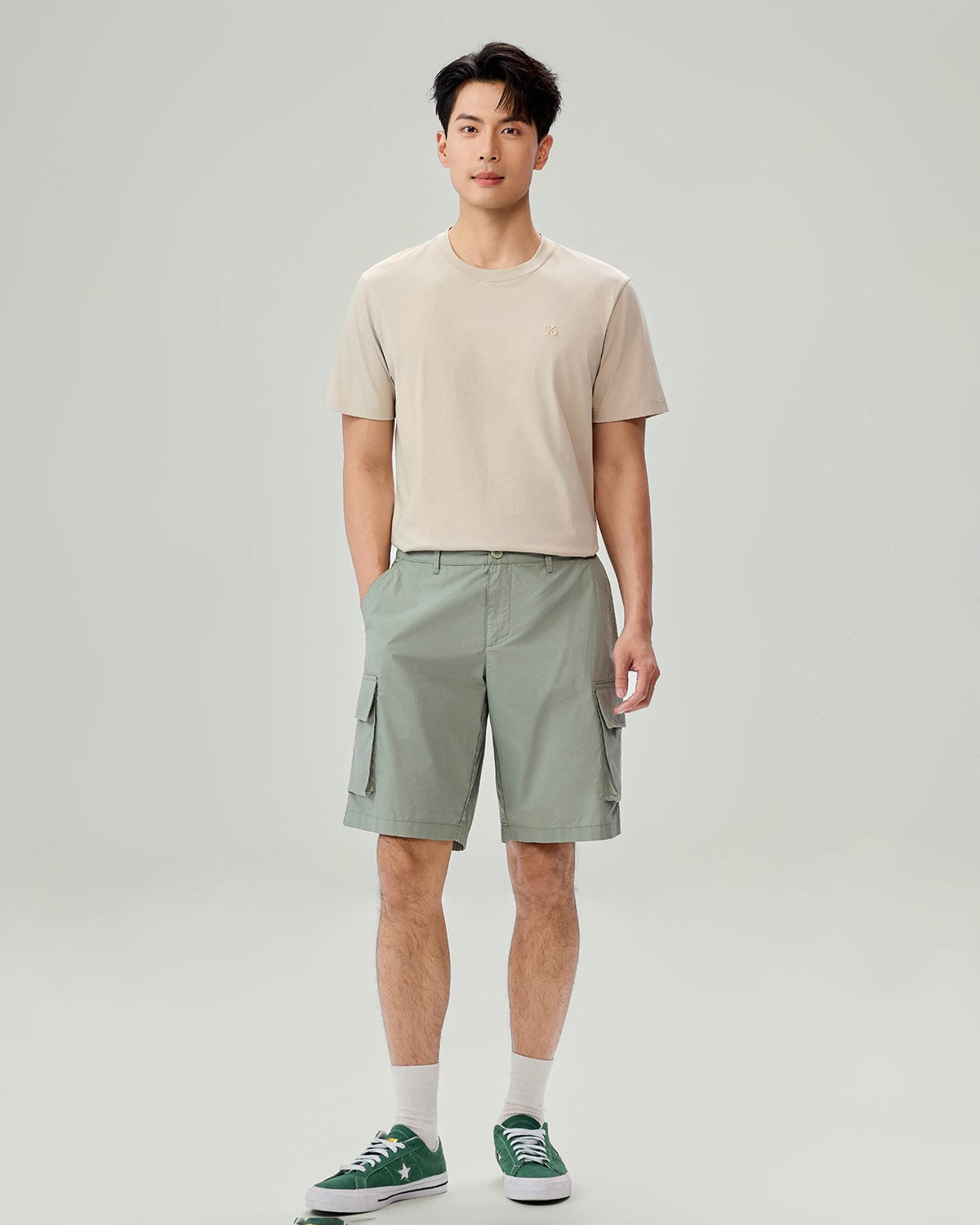 Men's Mid Rise Relaxed Fit Bermuda Shorts - Image 1