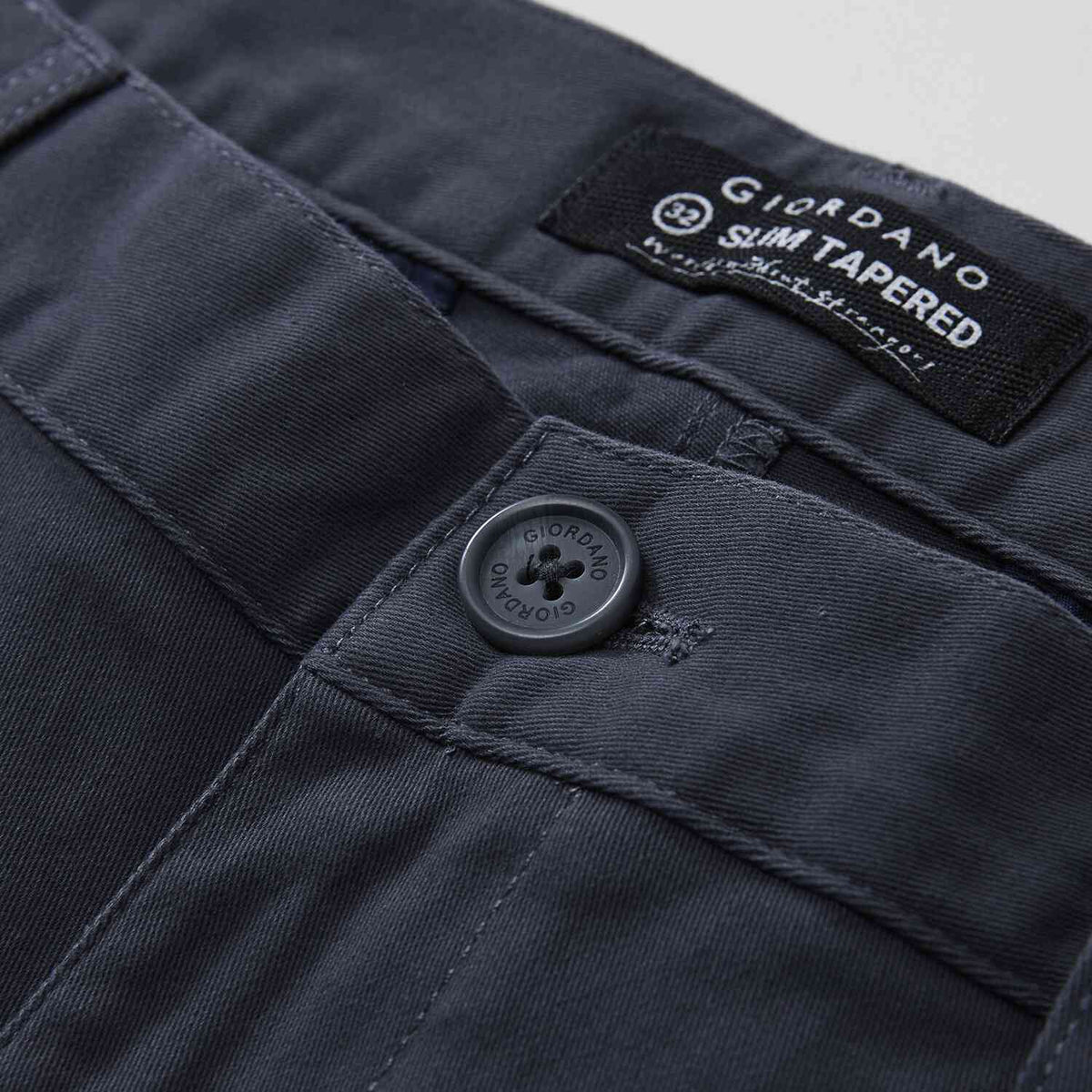 Men's Twill Low Rise Slim Taper Khakis - Image 7