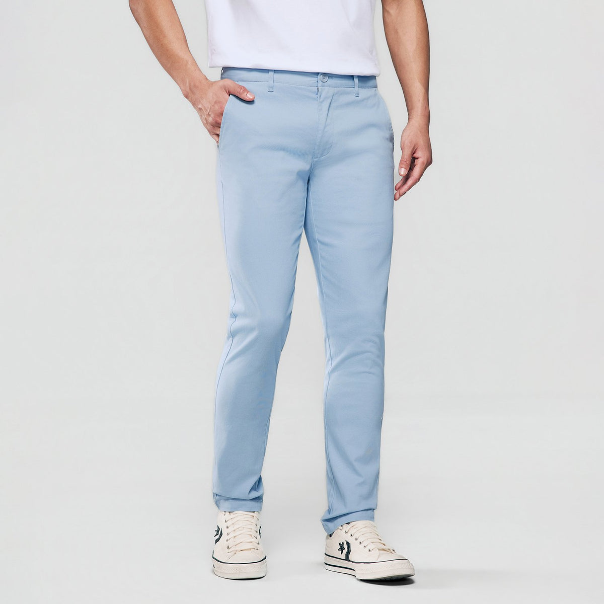 Men's Twill Low Rise Slim Taper Khakis - Image 2