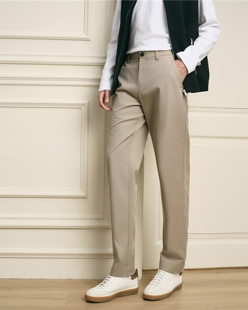 Men's Cotton Mid Rise Regular Pant - Image 2