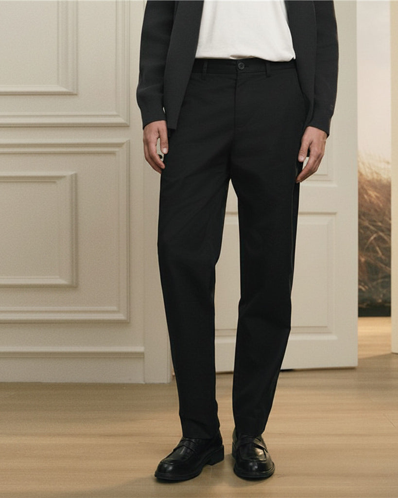 Men's Cotton Mid Rise Regular Pant - Image 1