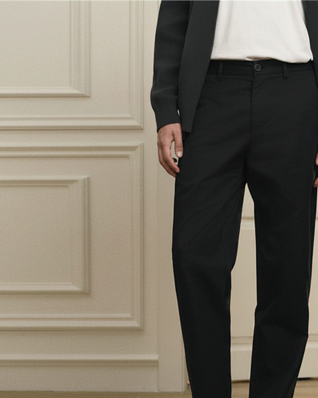 Men's Cotton Mid Rise Regular Pant - Image 1