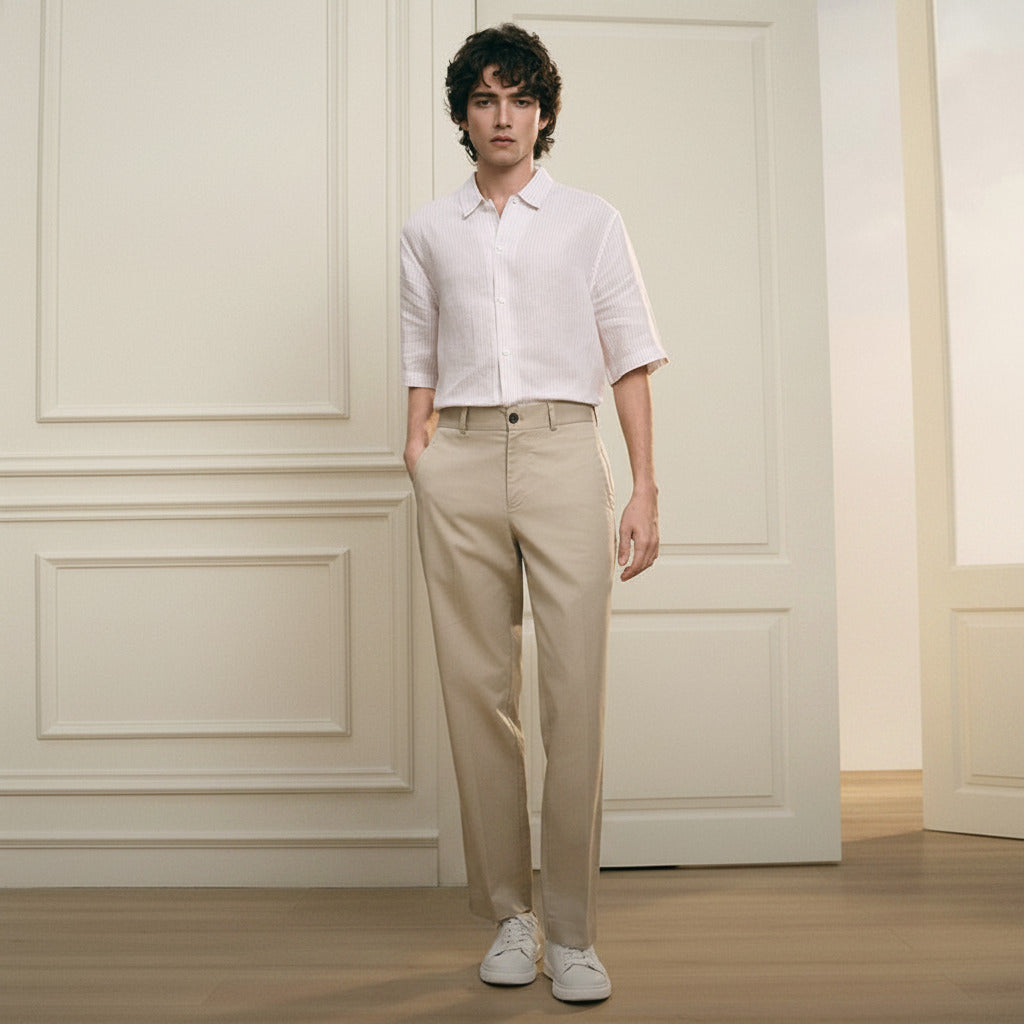 Men's Mid Rise Regular Pants - Image 2