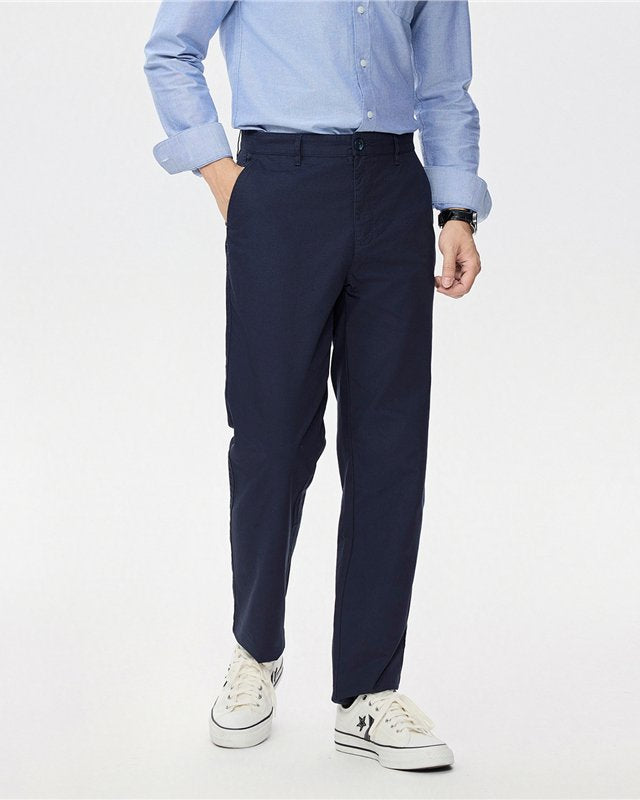 Men's Twill Mid Rise Regular Fit Pants - Image 1