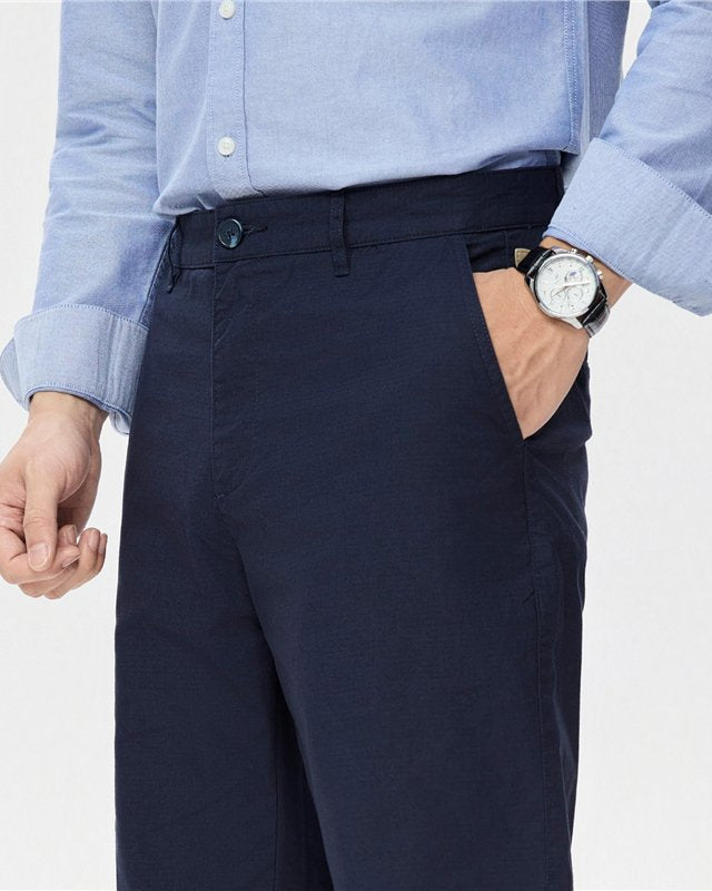 Men's Twill Mid Rise Regular Fit Pants - Image 3