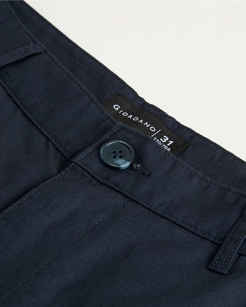 Men's Twill Mid Rise Regular Fit Pants - Image 6