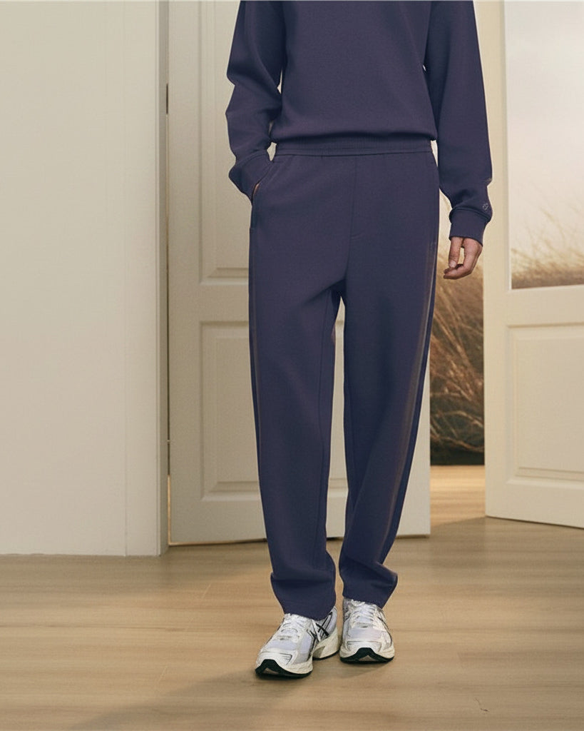 Men's Regular Fit Interlock Jogger with Elastic Waist - Image 1