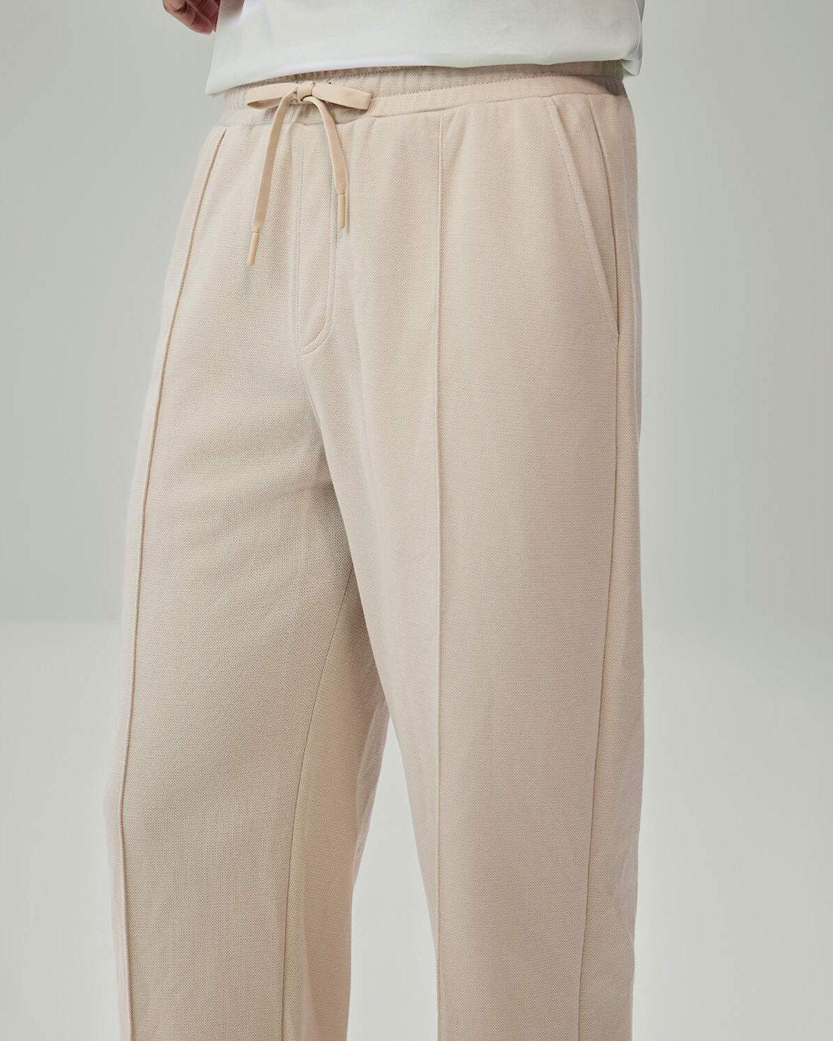 Men's Jacquard Mid Rise Relaxed Straight Jogger - Image 6