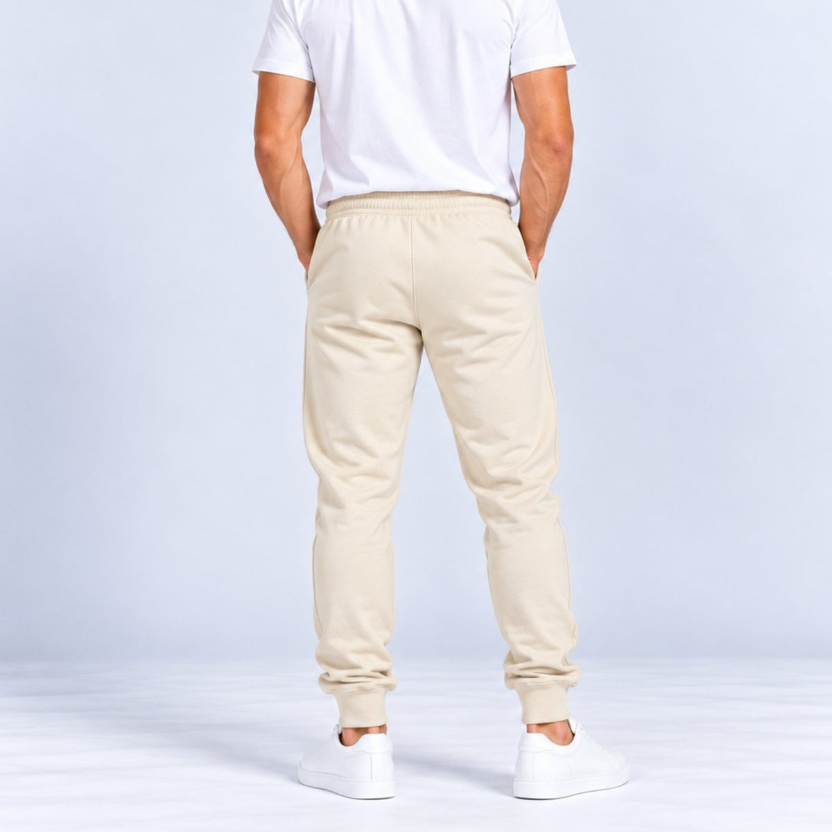 Men's French Terry Mid Rise Slim Taper Jogger - Image 2