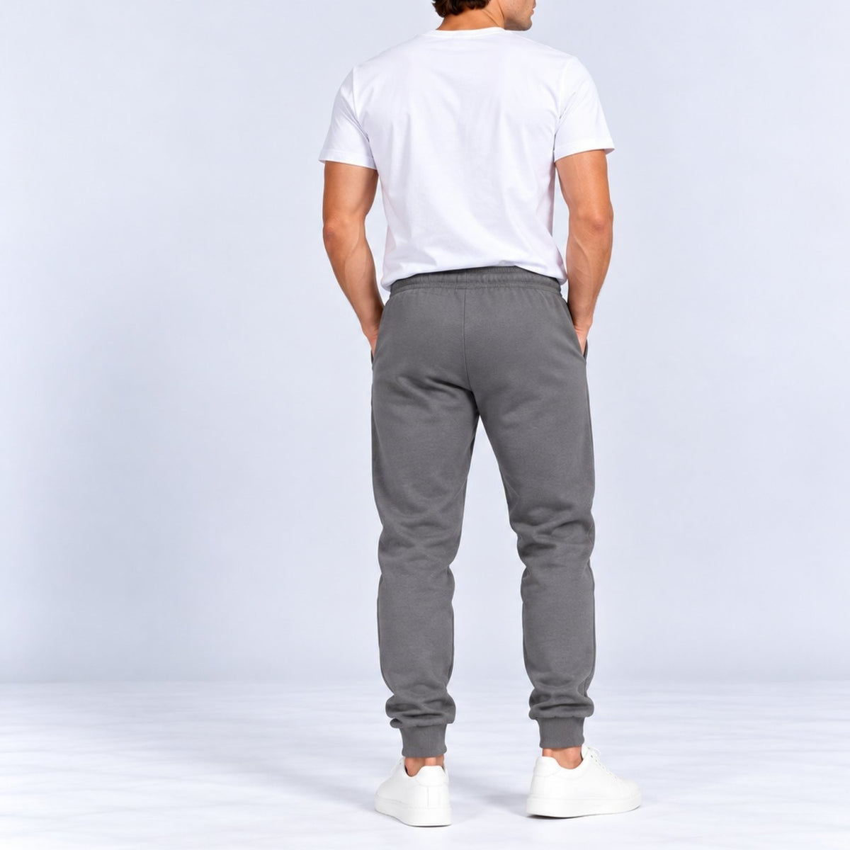 Men's French Terry Mid Rise Slim Taper Jogger - Image 2