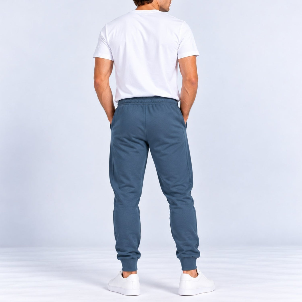 Men's French Terry Mid Rise Slim Taper Jogger - Image 2