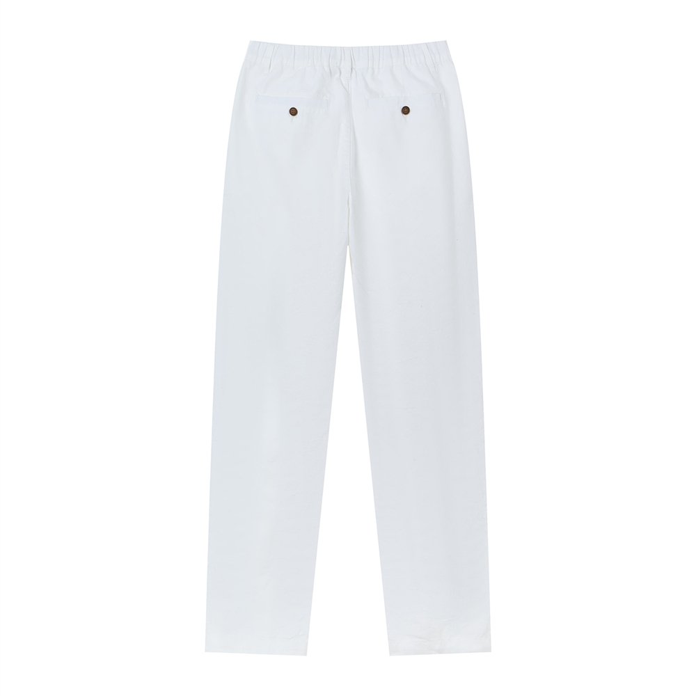 Men's Slim Taper Linen Cotton Khakis - Image 4