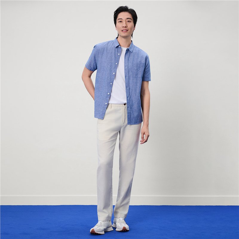 Men's Slim Taper Linen Cotton Khakis - Image 2