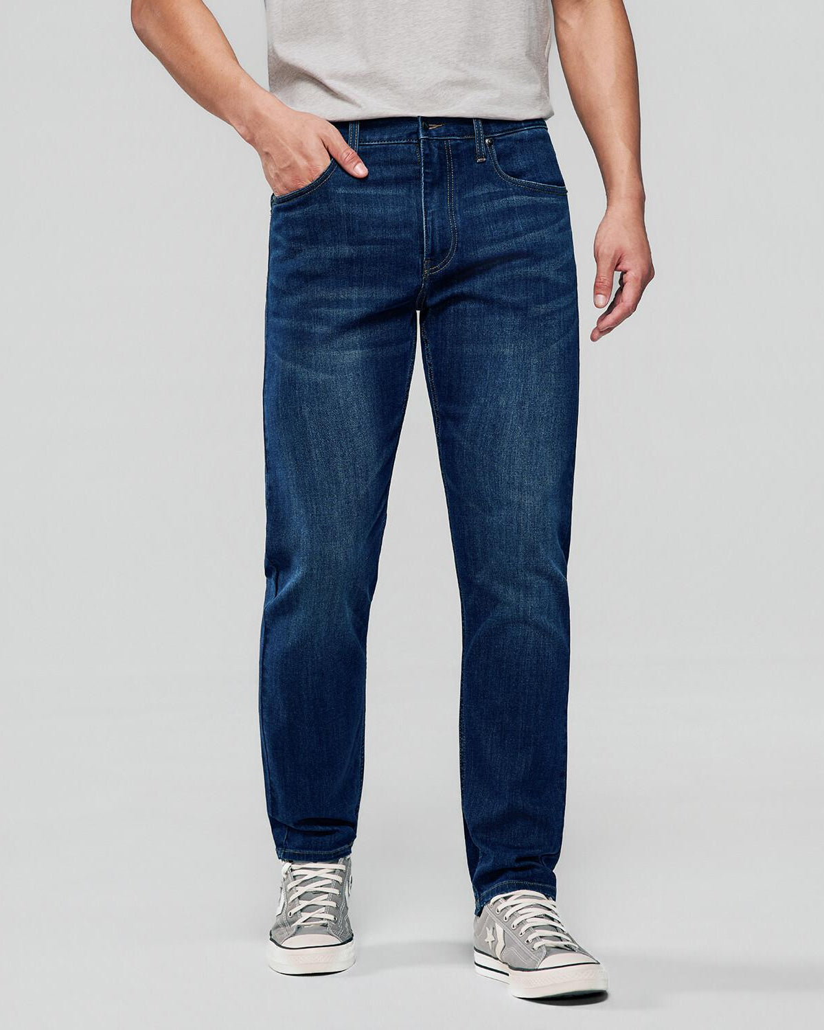 Men's Mid Rise Tapered Jeans - Image 2
