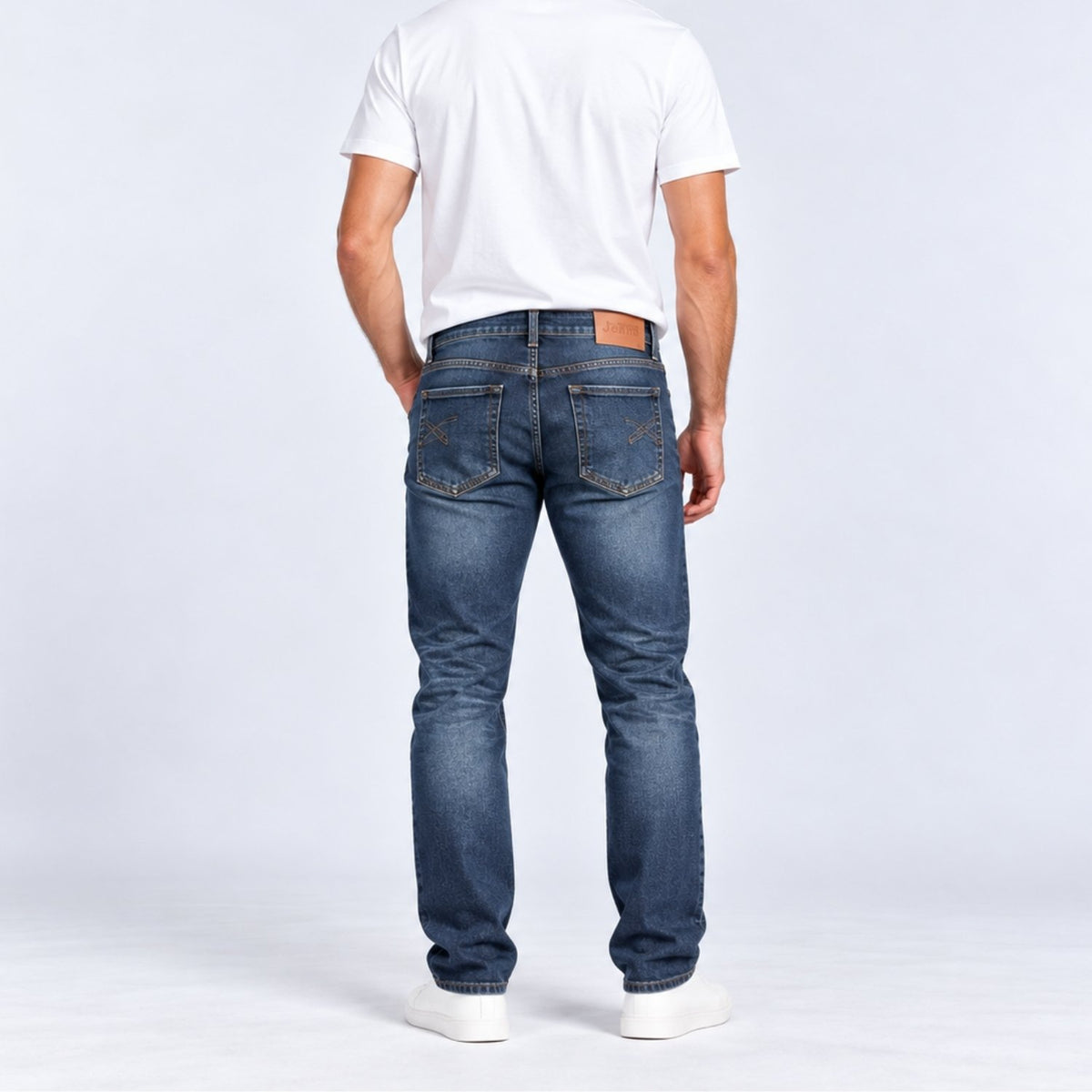 Men's Denim Low Rise Straight Jeans - Image 2