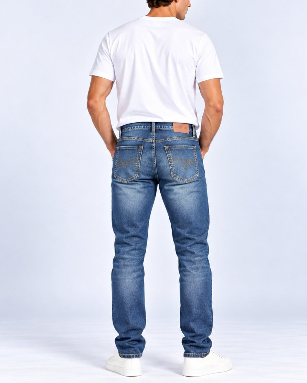 Men's Denim Low Rise Straight Jeans - Image 2
