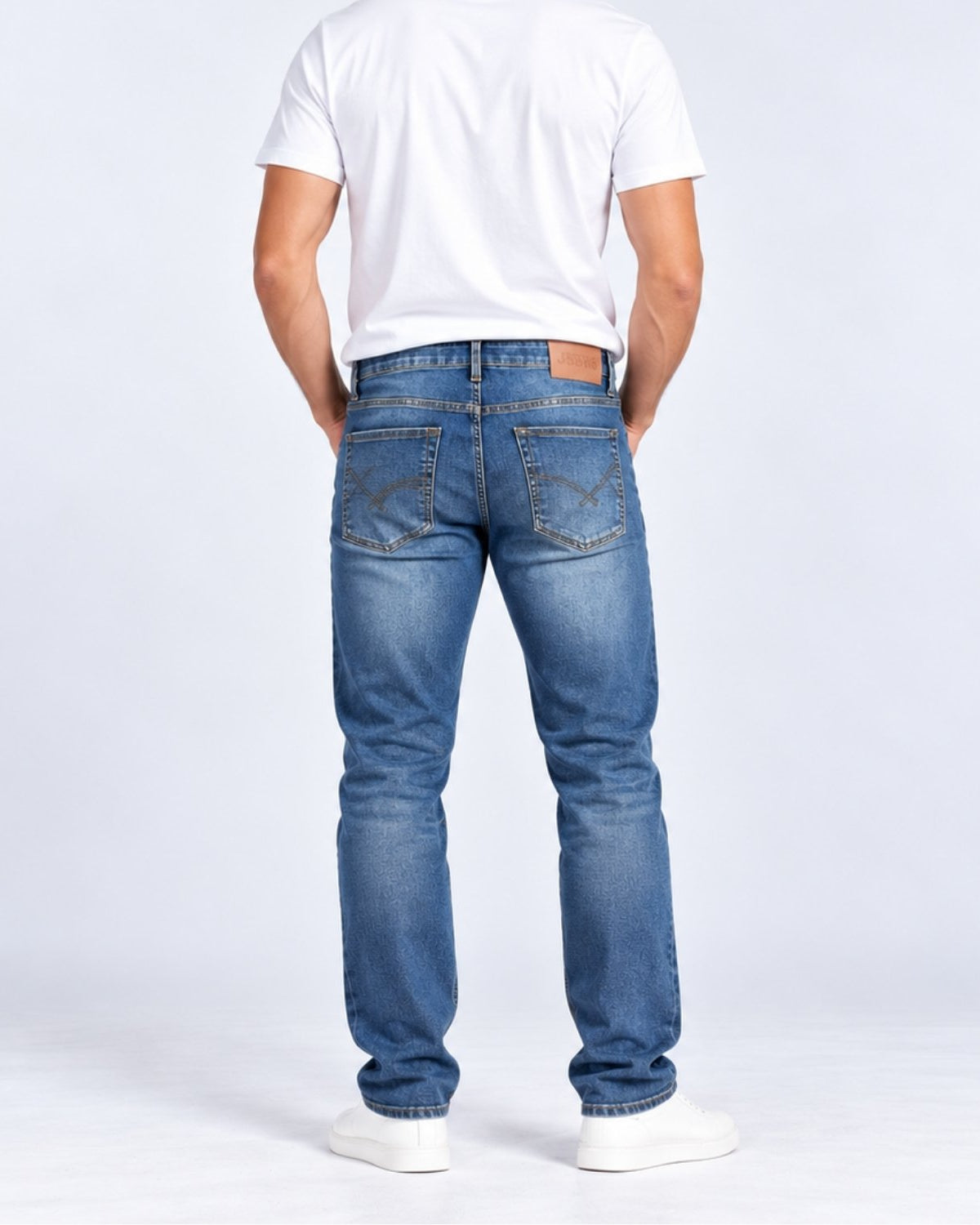 Men's Denim Low Rise Straight Jeans - Image 2
