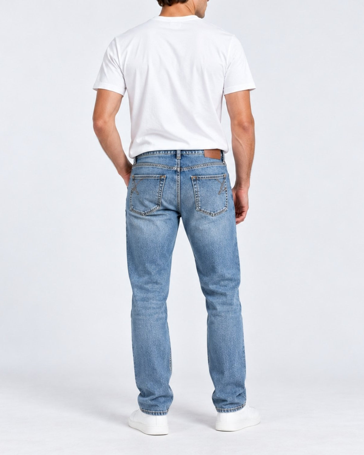 Men's Denim Low Rise Straight Jeans - Image 2