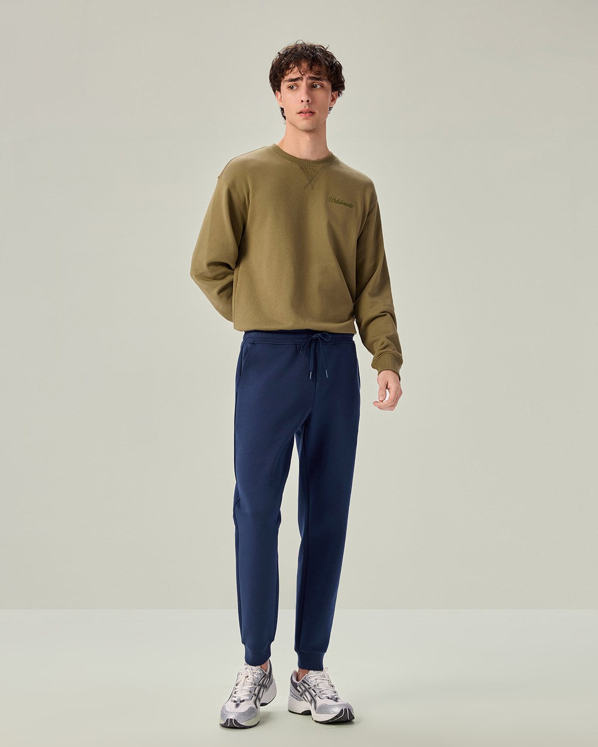 Men's Slim Tapered Air Double Knit Joggers - Image 1