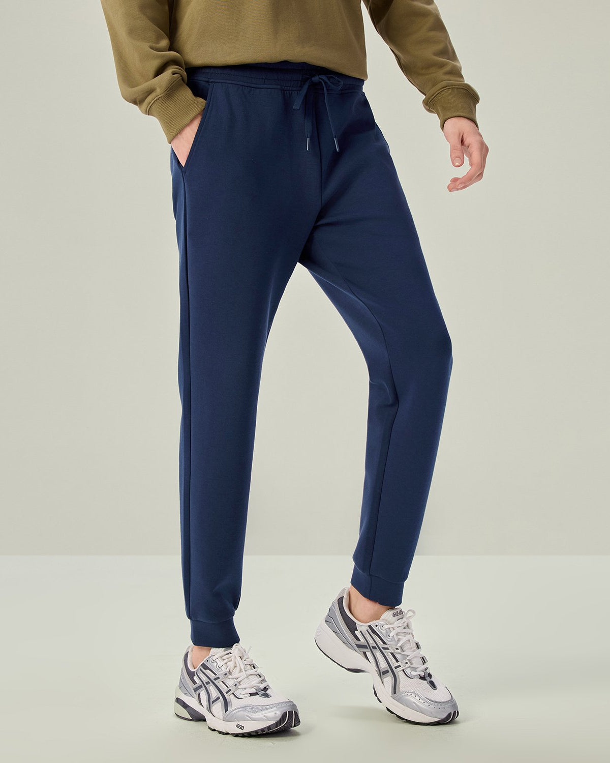 Men's Slim Tapered Air Double Knit Joggers - Image 3