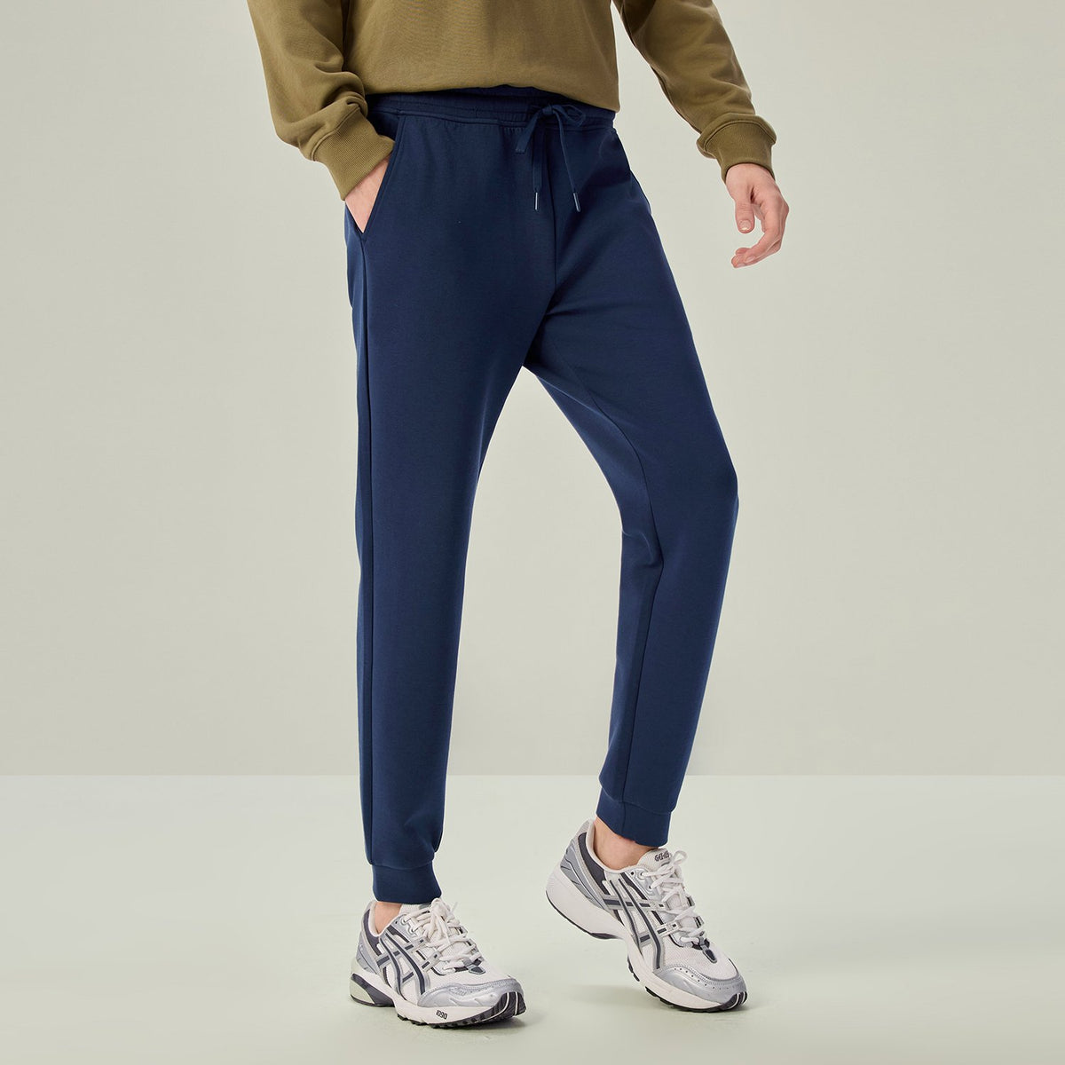 Men's Slim Tapered Air Double Knit Joggers - Image 3