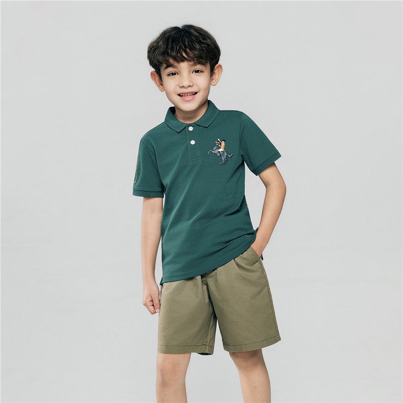 Junior's Slim Fit Embroidery Bold Polo - Image 4