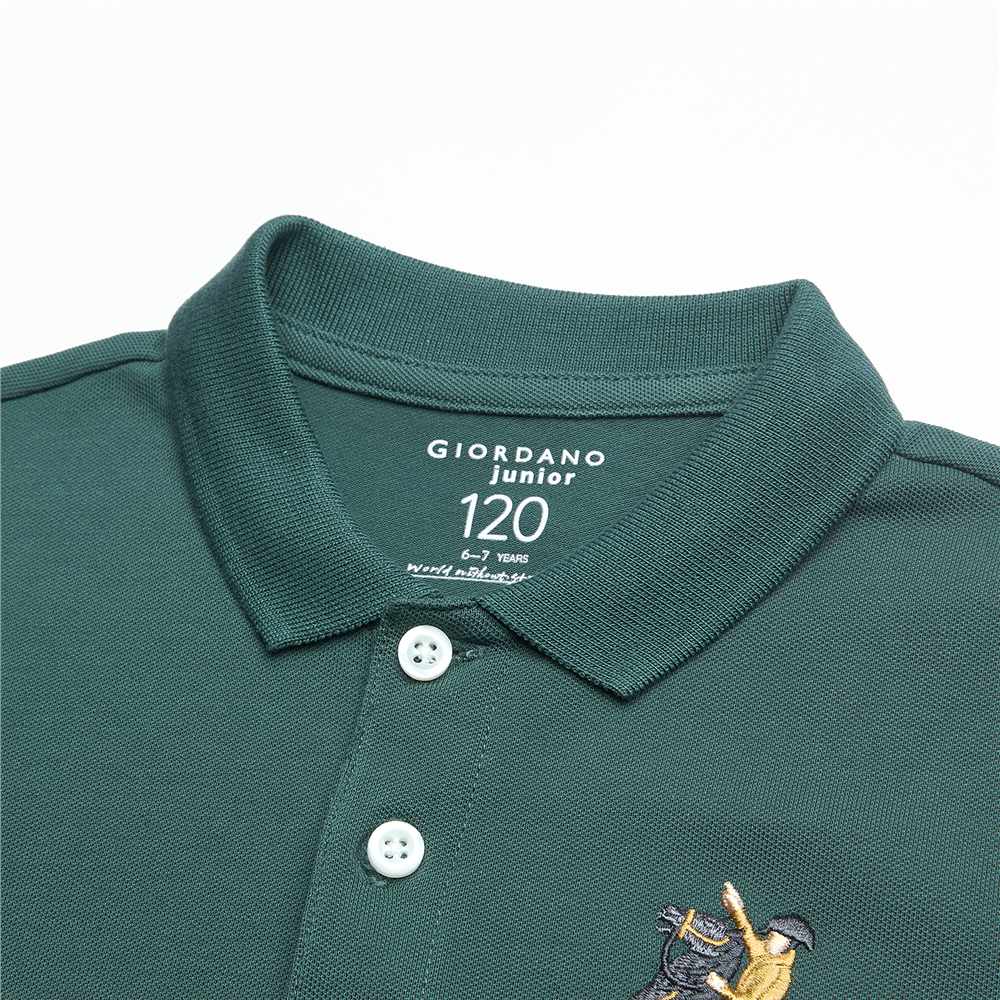 Junior's Slim Fit Embroidery Bold Polo - Image 7