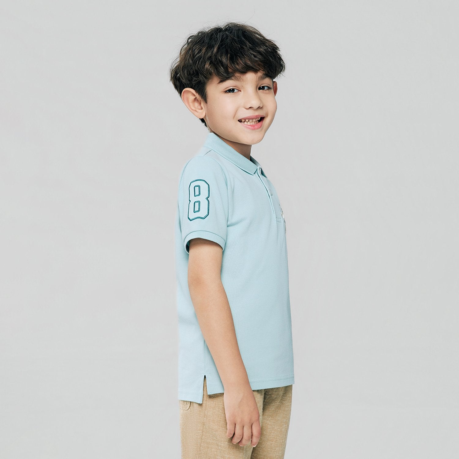 Junior's Slim Fit Embroidery Bold Polo - Image 4