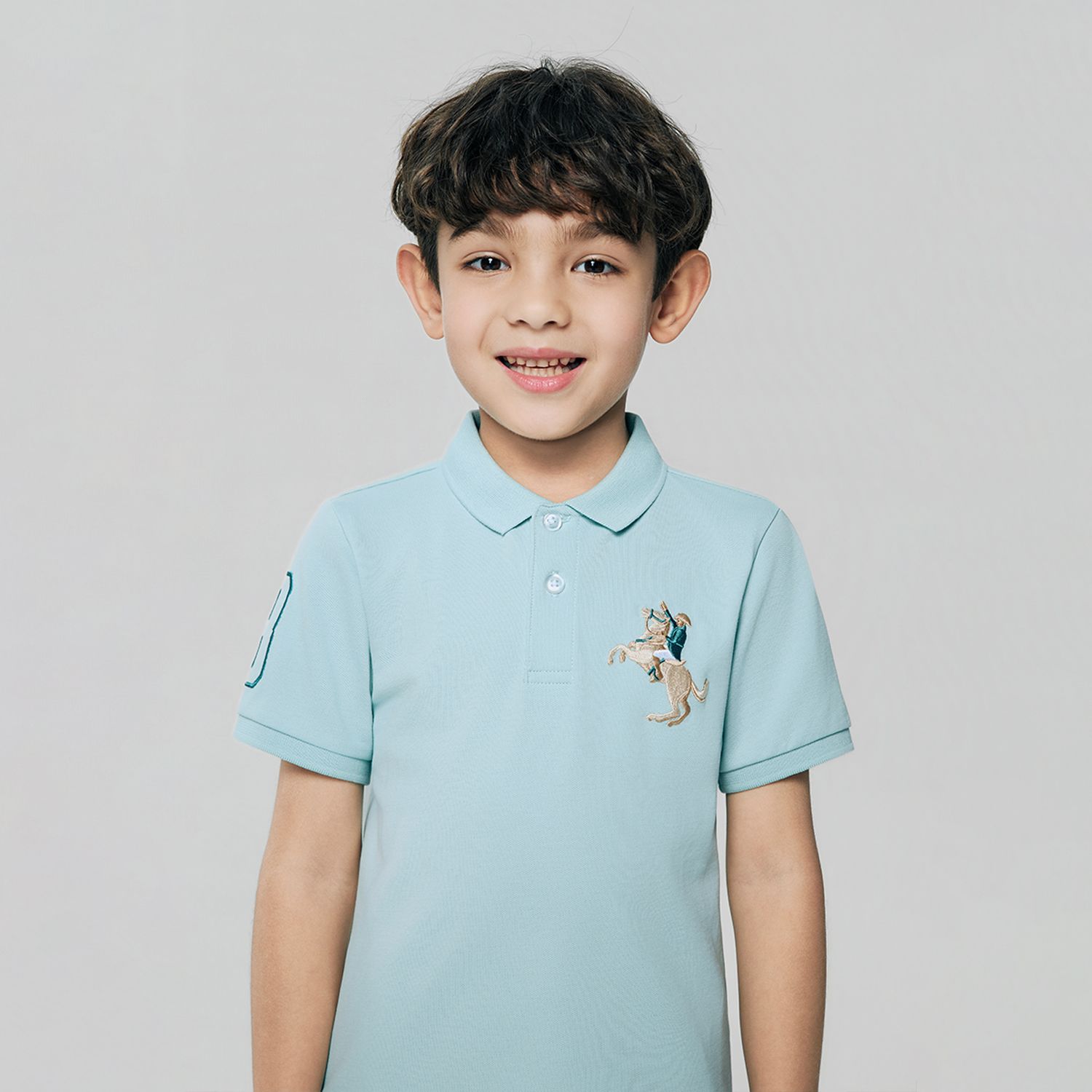Junior's Slim Fit Embroidery Bold Polo - Image 5