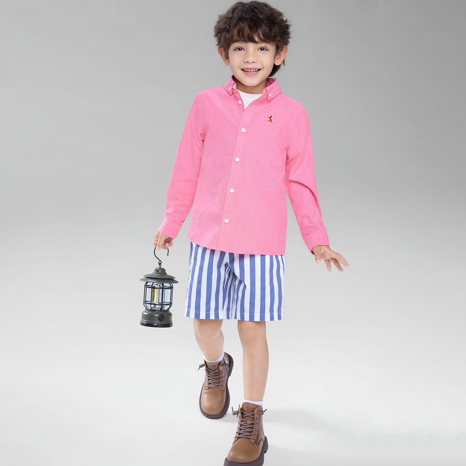 Junior's Regular Fit Embroidered Oxford Shirt - Image 5