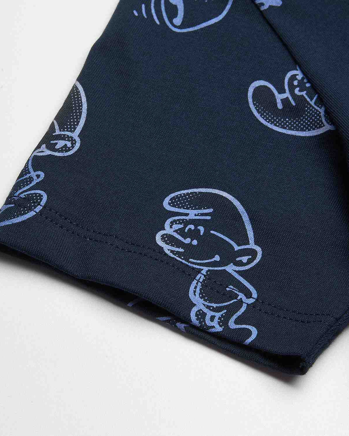 Junior's Relaxed Fit Smurfs Print Crew Neck Tee - Image 10