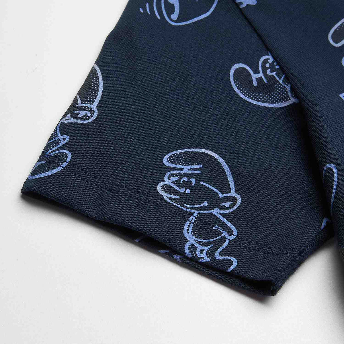 Junior's Relaxed Fit Smurfs Print Crew Neck Tee - Image 10