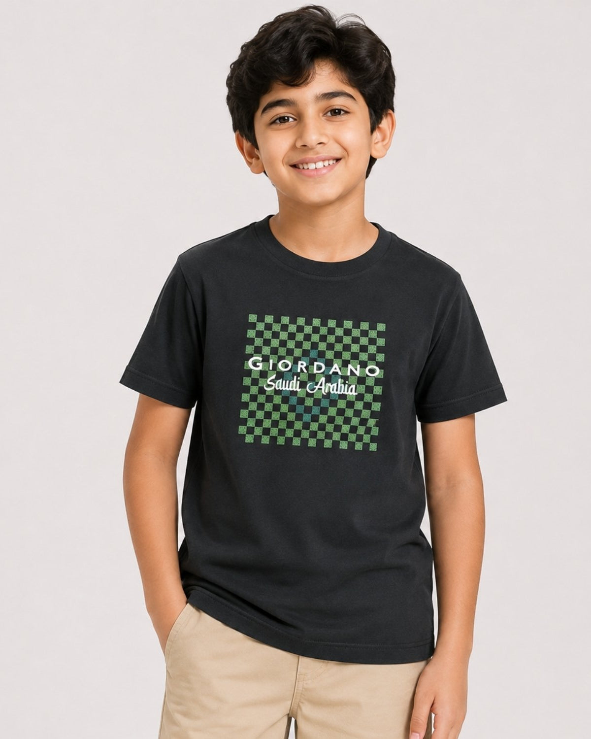 Junior Regular Fit Saudi National Day Print Tee - Image 1