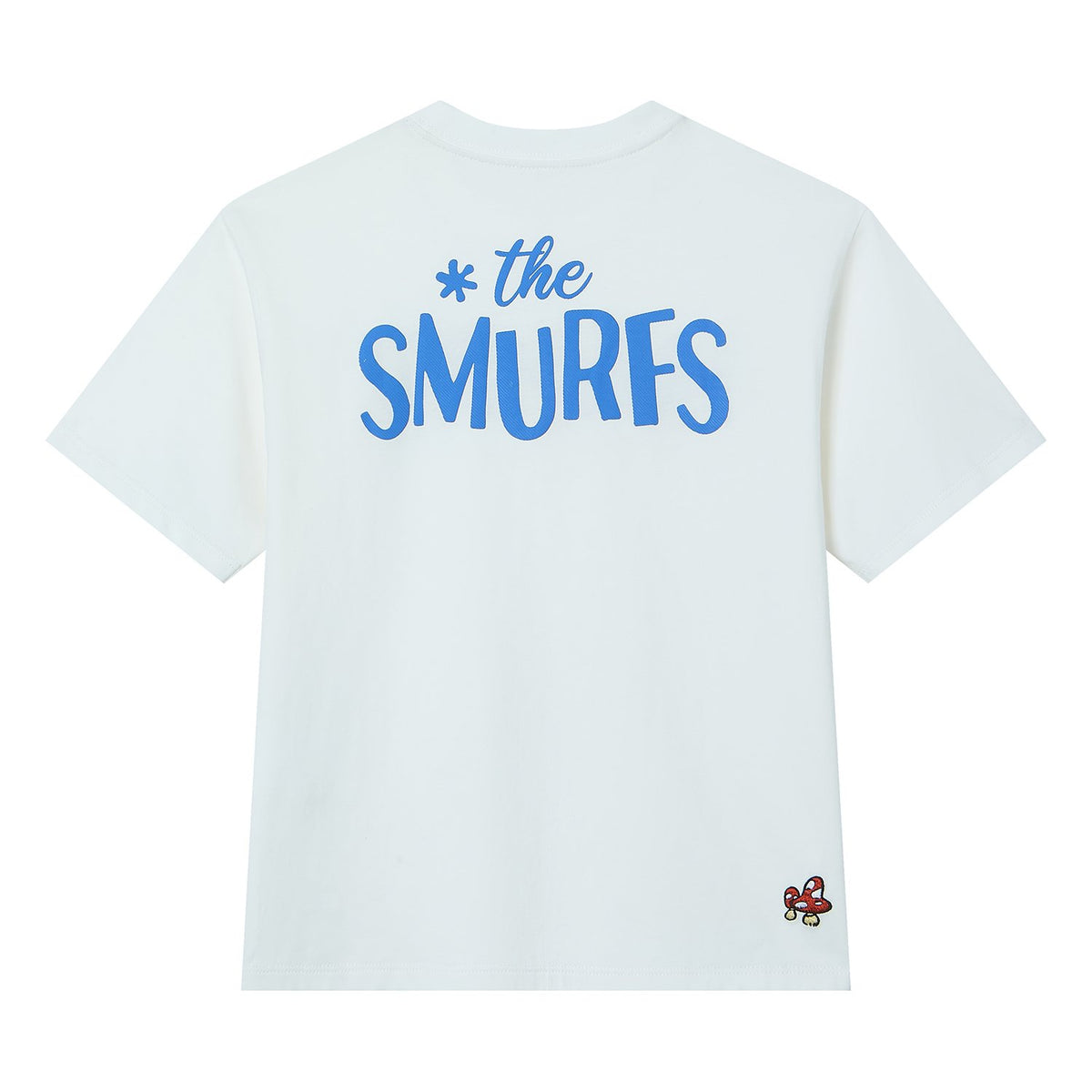 Junior's Relaxed Fit Smurfs Print Crew Neck Tee - Image 7