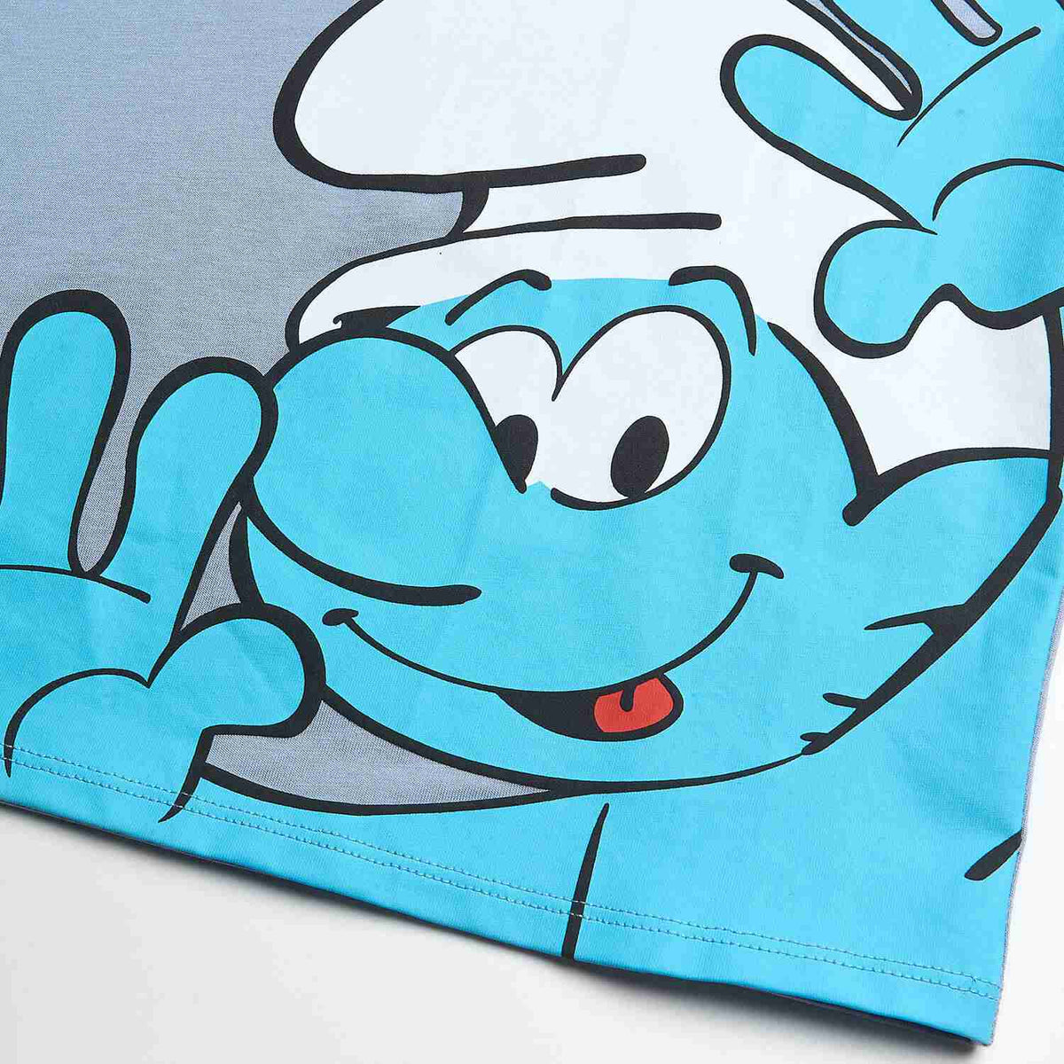 Junior's Relaxed Fit Smurfs Print Crew Neck Tee - Image 9