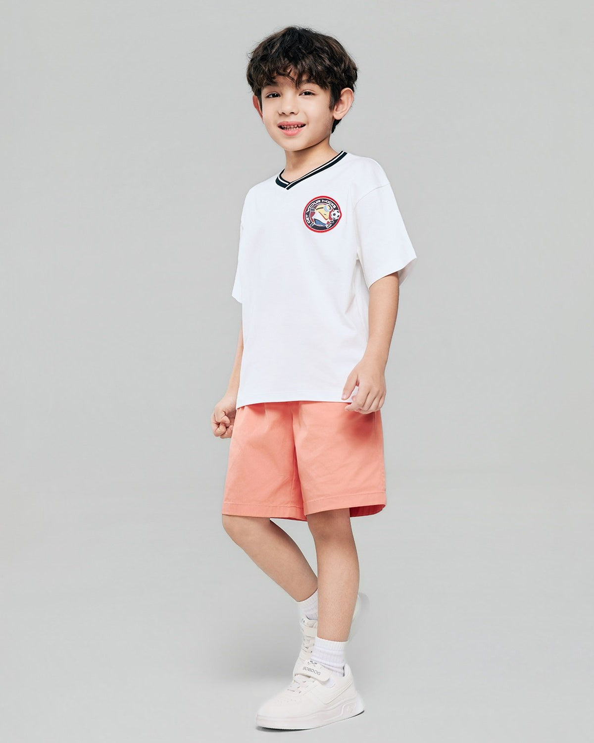Junior Minions V Neck Relaxed Print Tee - Image 1
