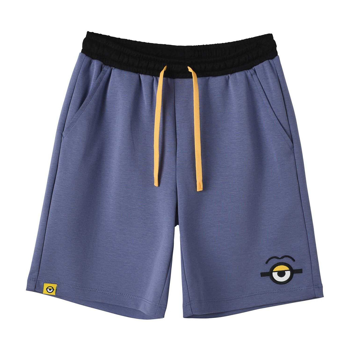 Junior's Minion Mid Rise Regular Elastic Waist Shorts - Image 1