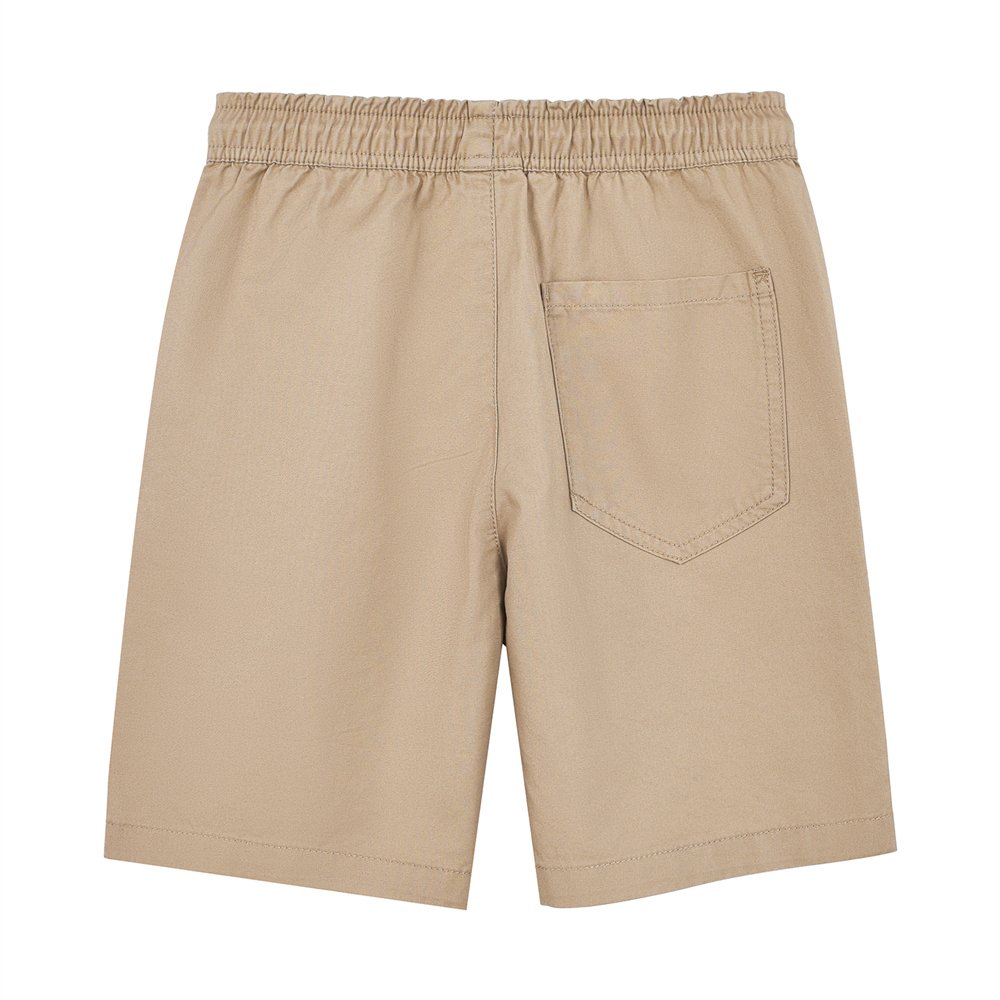 Junior's Cotton Twill Drawstring Shorts with Elastic Waist - Image 2